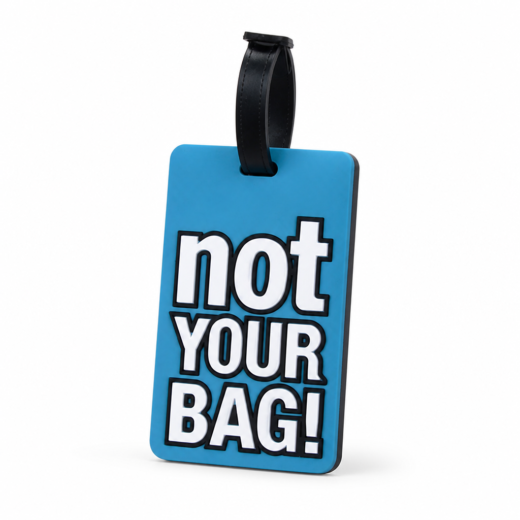 Playful Phrase Silicone Luggage Tag