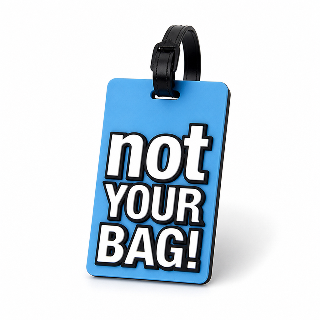 Playful Phrase Silicone Luggage Tag