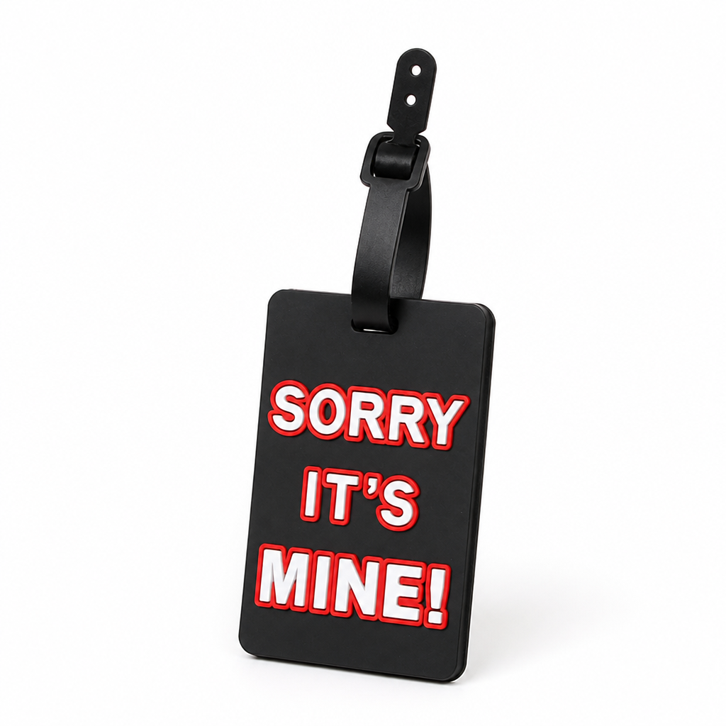 Playful Phrase Silicone Luggage Tag