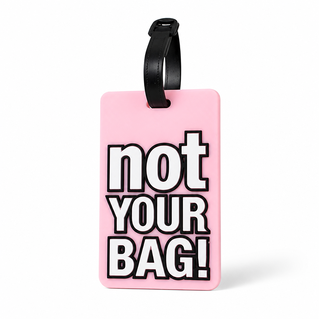 Playful Phrase Silicone Luggage Tag