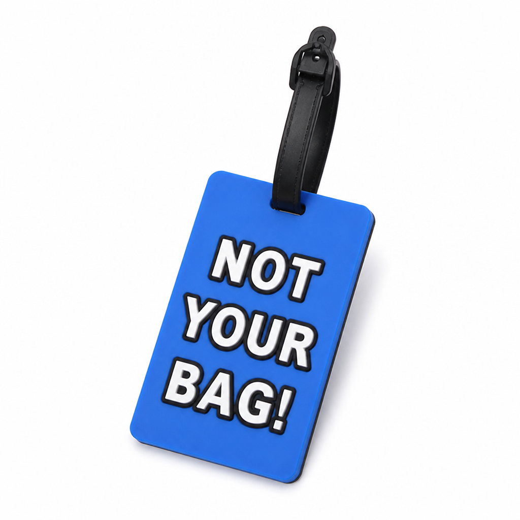 Playful Phrase Silicone Luggage Tag