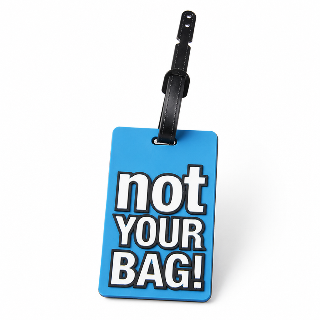 Playful Phrase Silicone Luggage Tag
