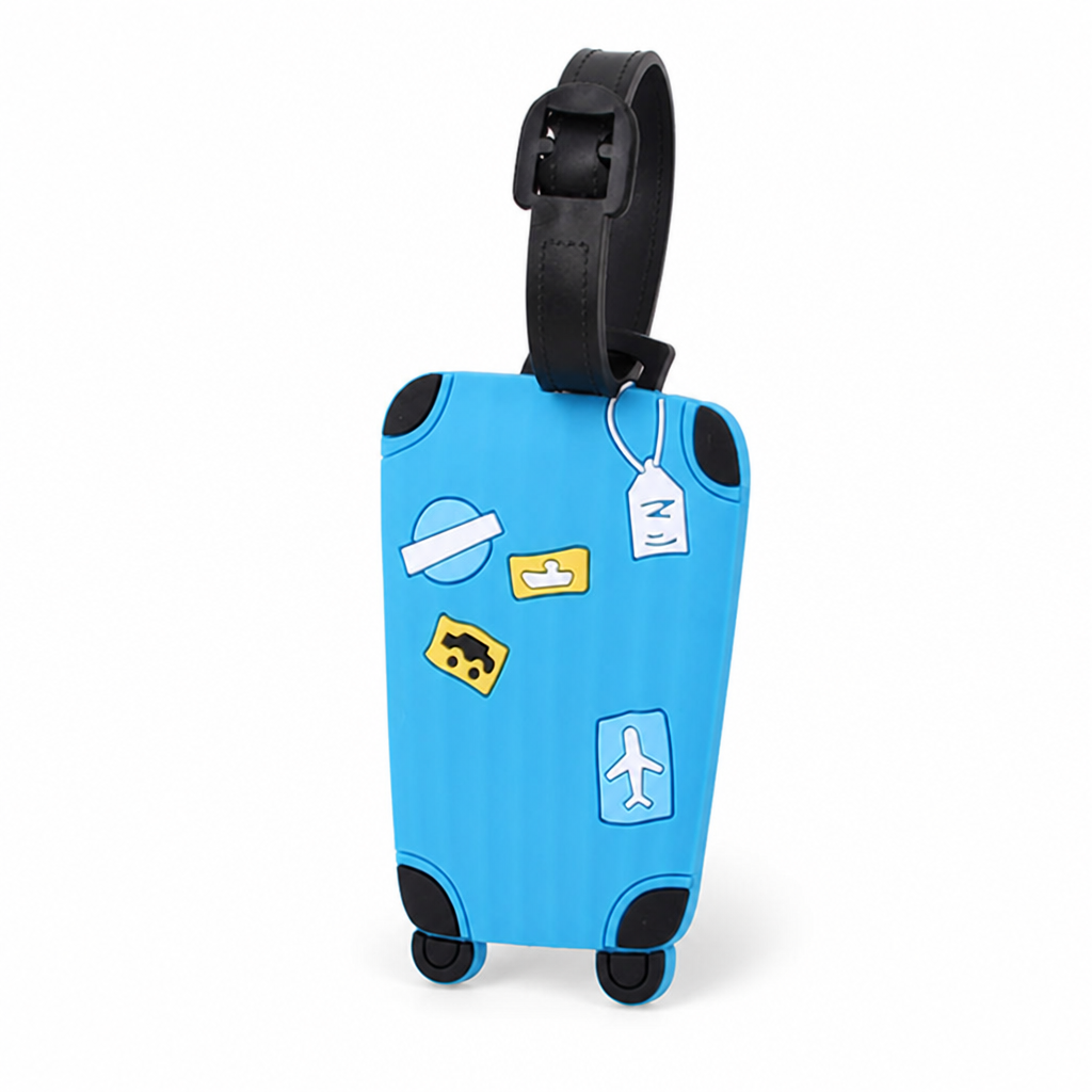 Playful Silicone Luggage Tag (Clear ID Window)