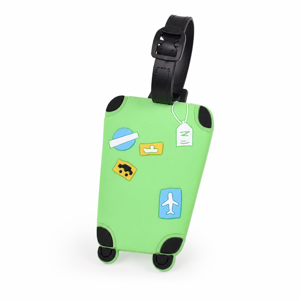 Playful Silicone Luggage Tag (Clear ID Window)