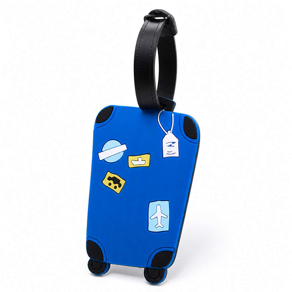 Playful Silicone Luggage Tag (Clear ID Window)