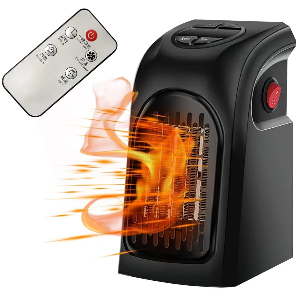 Plug-In Fan Heater PTC Ceramic Digital Thermostat