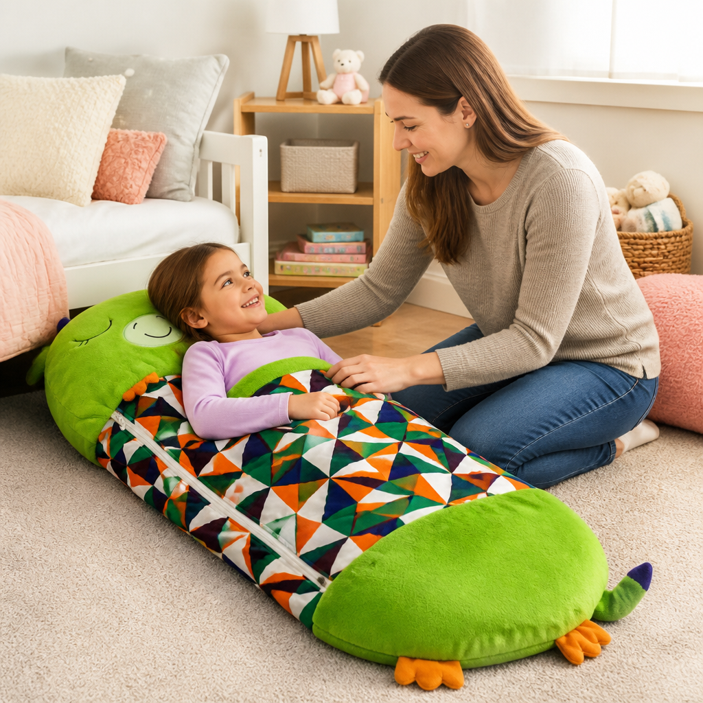 Plush 2-In-1 Kids Cuddle Bag (Machine-Washable)