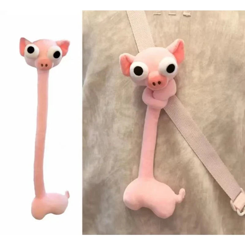 Plush Animal Bag Charm Bendable Poseable Soft Plush