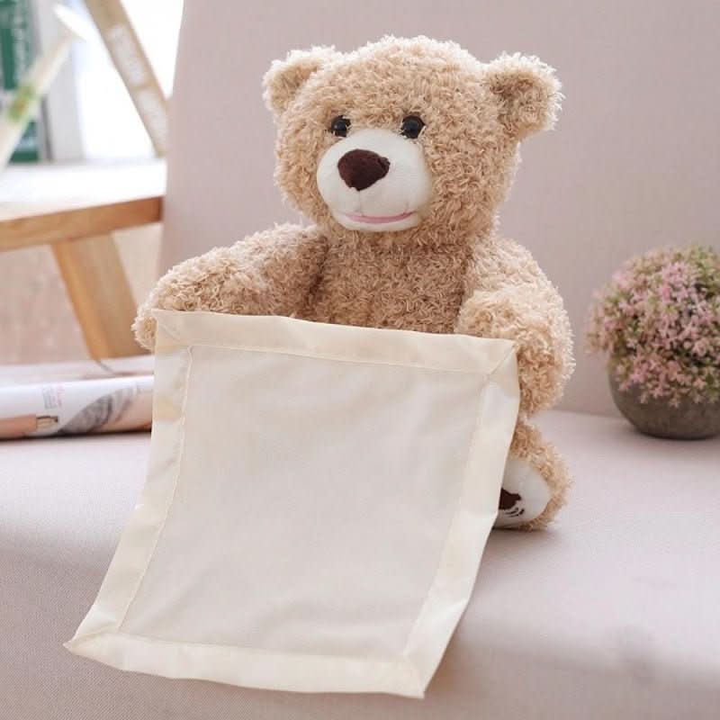 Plush Bear Interactive Peekaboo Soft & Easy-Clean