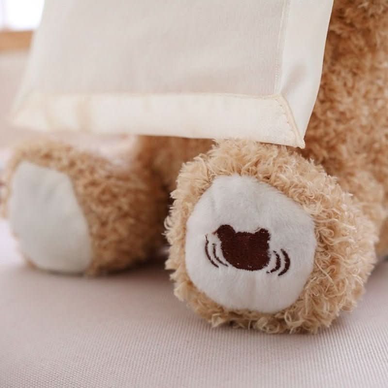 Plush Bear Interactive Peekaboo Soft & Easy-Clean