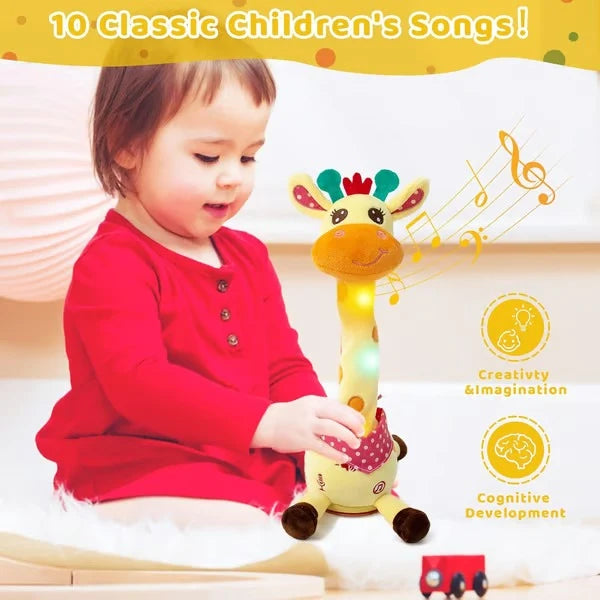 Plush Giraffe USB Rechargeable Music & Voice Mimic