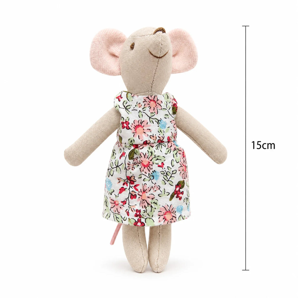 Plush Mouse Toy Organic Cotton Hand-Stitched
