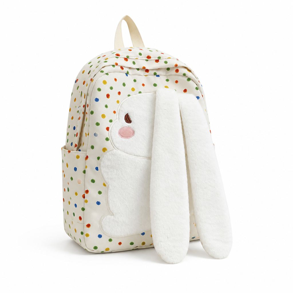 Plush Padded Strap Bunny Backpack (Kids)