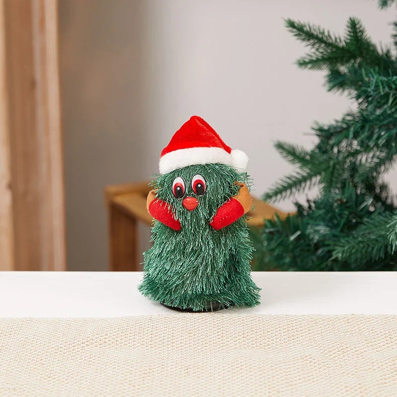 Plush Santa Figure Soft Durable Fabric Battery-Free Jingle Bells