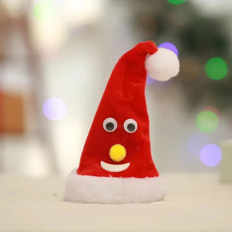 Plush Santa Figure Soft Durable Fabric Battery-Free Jingle Bells