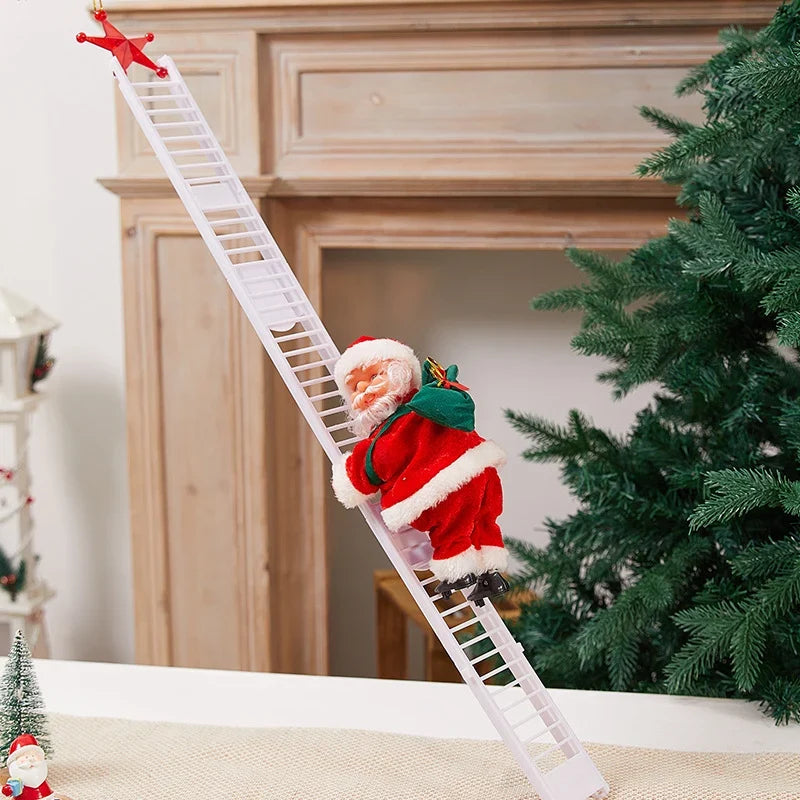 Plush Santa Figure Soft Durable Fabric Battery-Free Jingle Bells