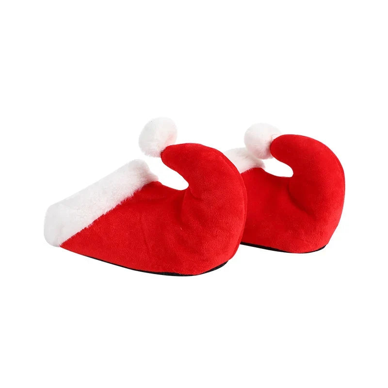 Plush Slippers Santa Design Non-Slip Sole
