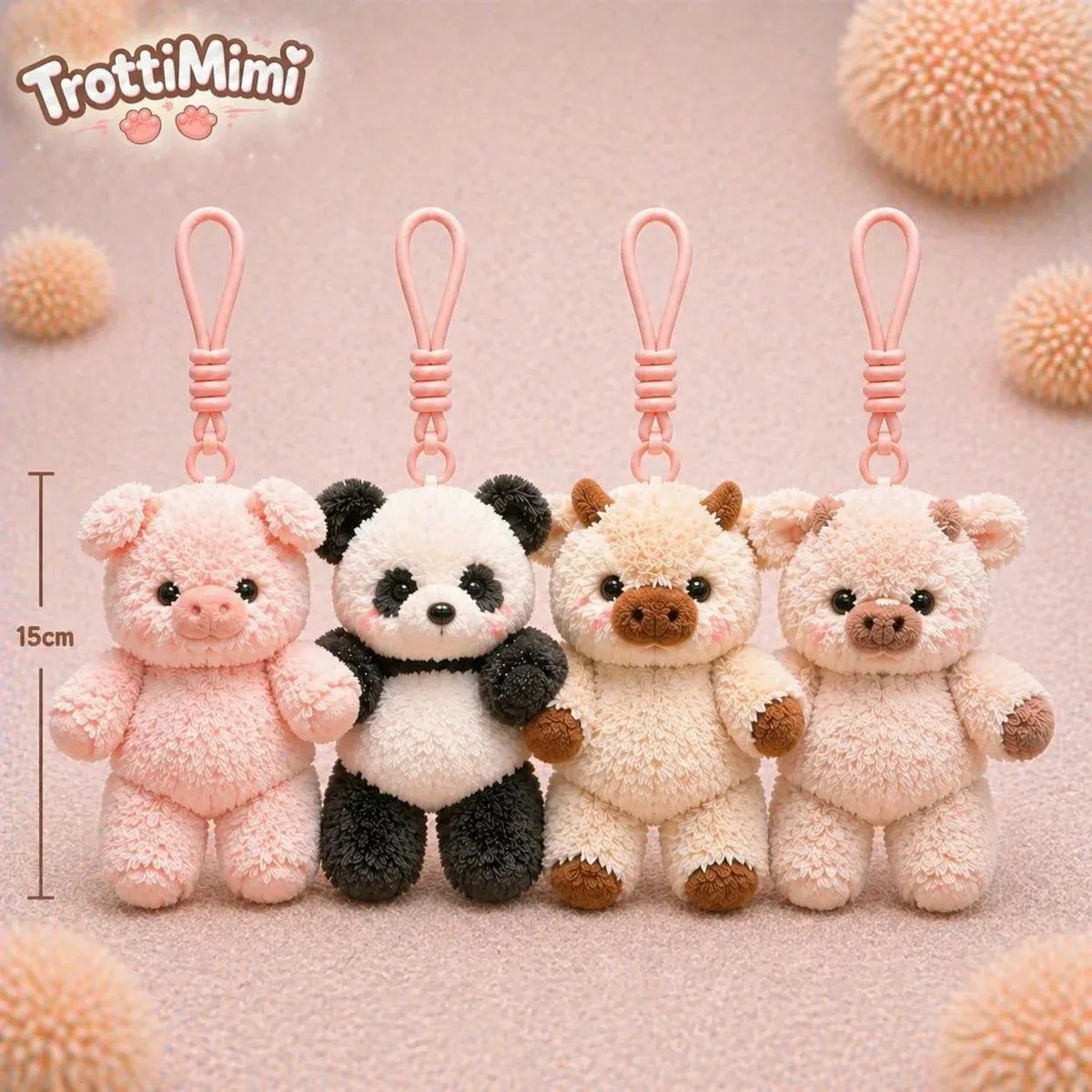 Plush Toy Set Soft Mini 2-Piece