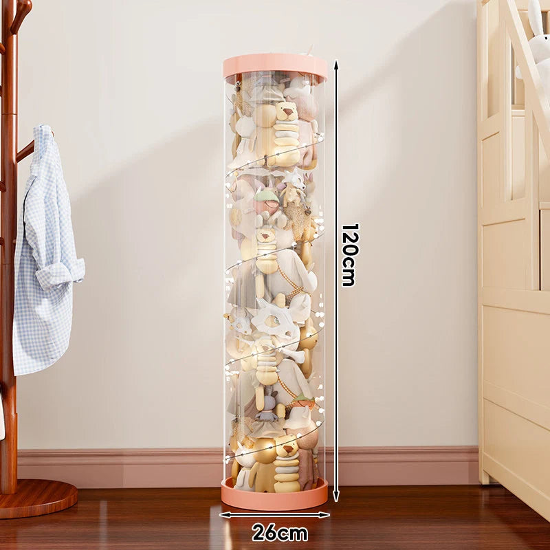 Plush Toy Storage Organizer Clear Vertical Space-Saving Design