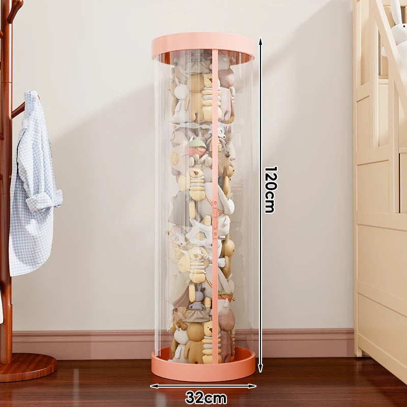 Plush Toy Storage Organizer Clear Vertical Space-Saving Design