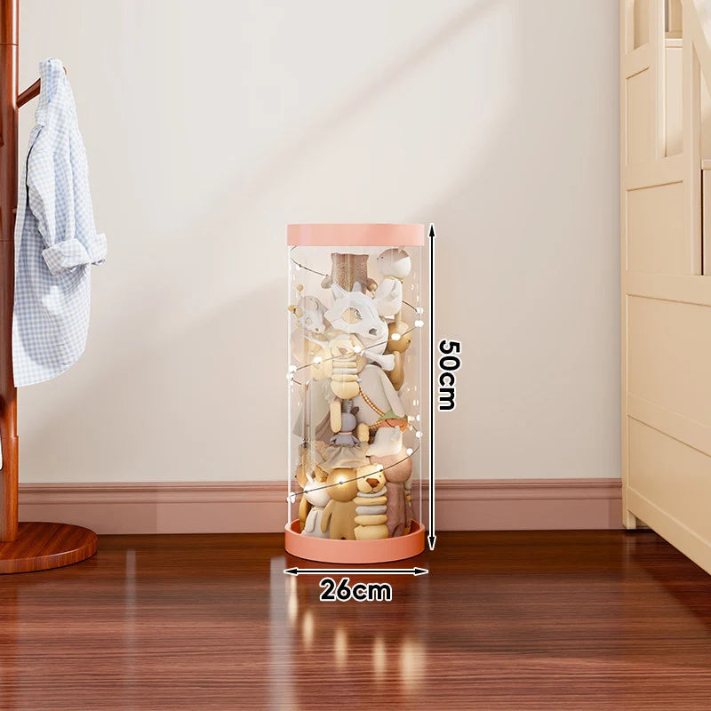 Plush Toy Storage Organizer Clear Vertical Space-Saving Design