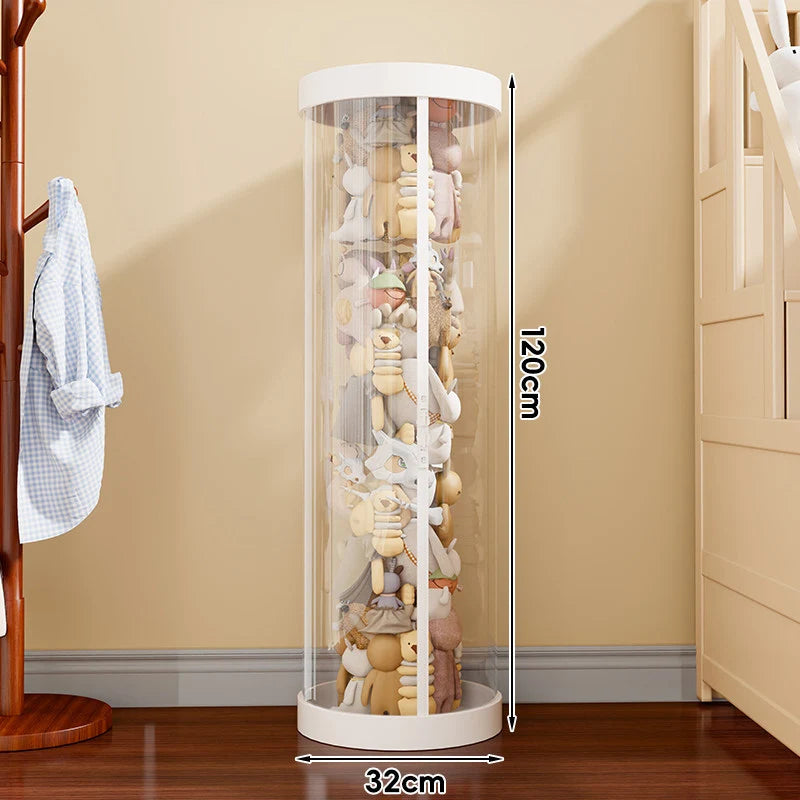 Plush Toy Storage Organizer Clear Vertical Space-Saving Design