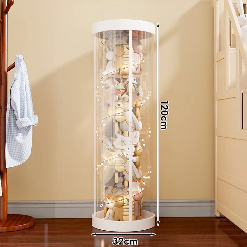 Plush Toy Storage Organizer Clear Vertical Space-Saving Design