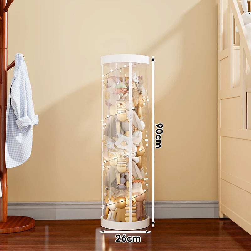 Plush Toy Storage Organizer Clear Vertical Space-Saving Design