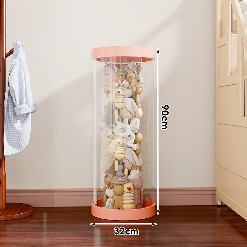Plush Toy Storage Organizer Clear Vertical Space-Saving Design