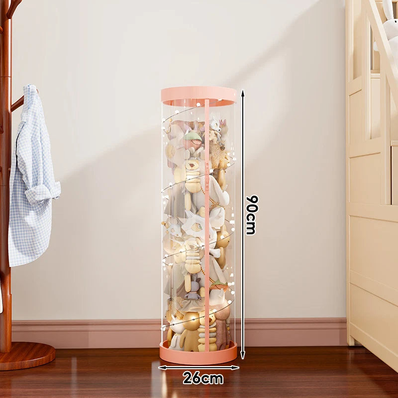 Plush Toy Storage Organizer Clear Vertical Space-Saving Design