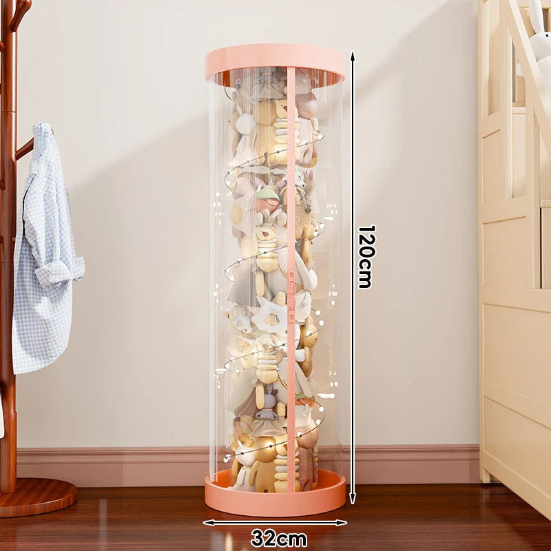 Plush Toy Storage Organizer Clear Vertical Space-Saving Design