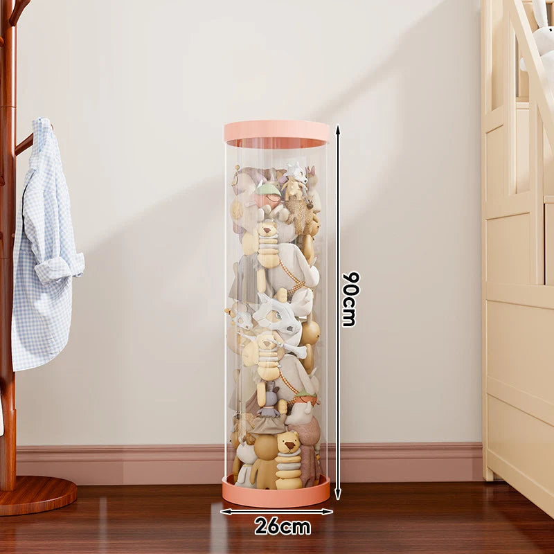 Plush Toy Storage Organizer Clear Vertical Space-Saving Design