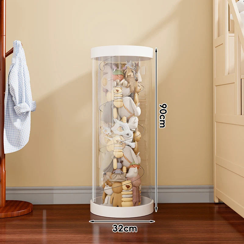 Plush Toy Storage Organizer Clear Vertical Space-Saving Design