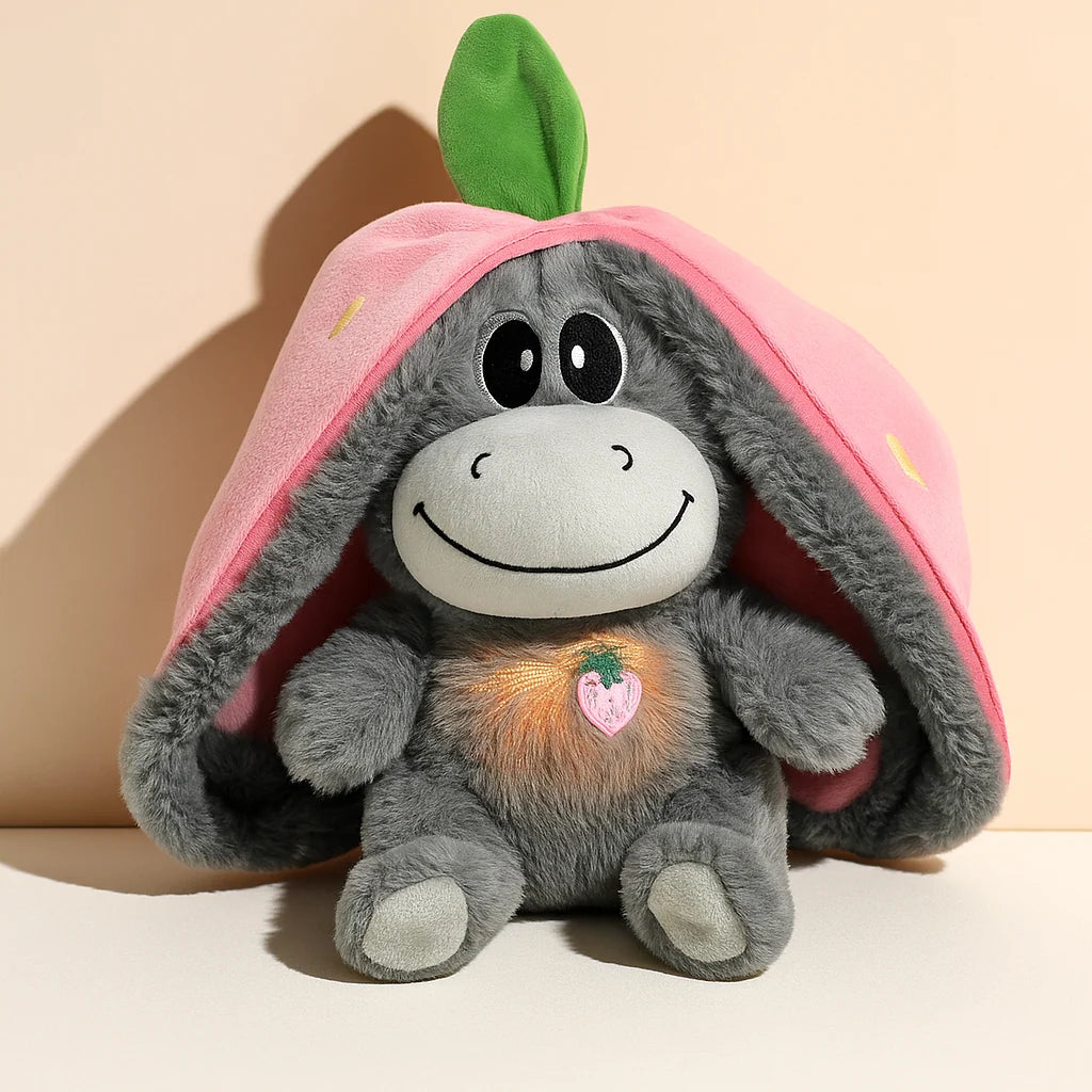 Plush Toy Transforming Fruit To Donkey LED Breathing Light