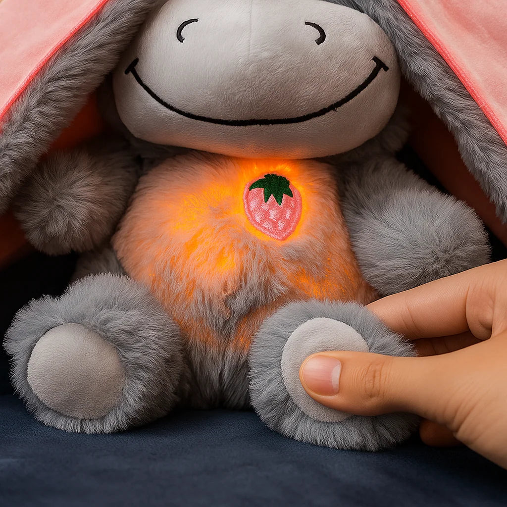 Plush Toy Transforming Fruit To Donkey LED Breathing Light