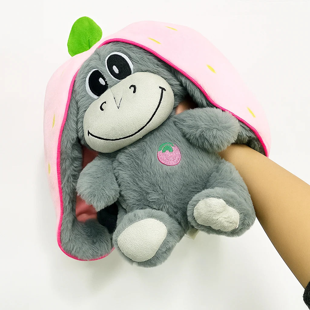 Plush Toy Transforming Fruit To Donkey LED Breathing Light