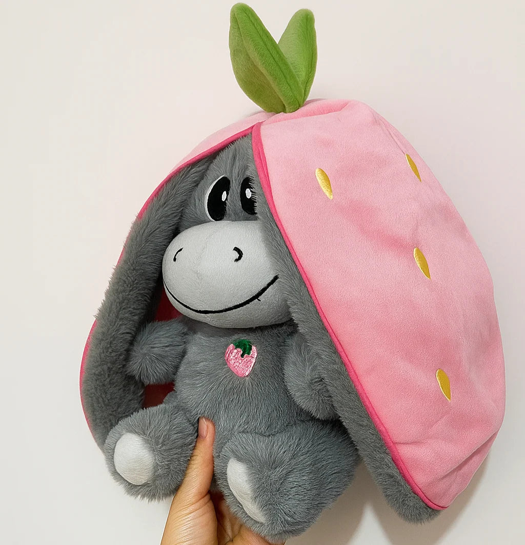 Plush Toy Transforming Fruit To Donkey LED Breathing Light