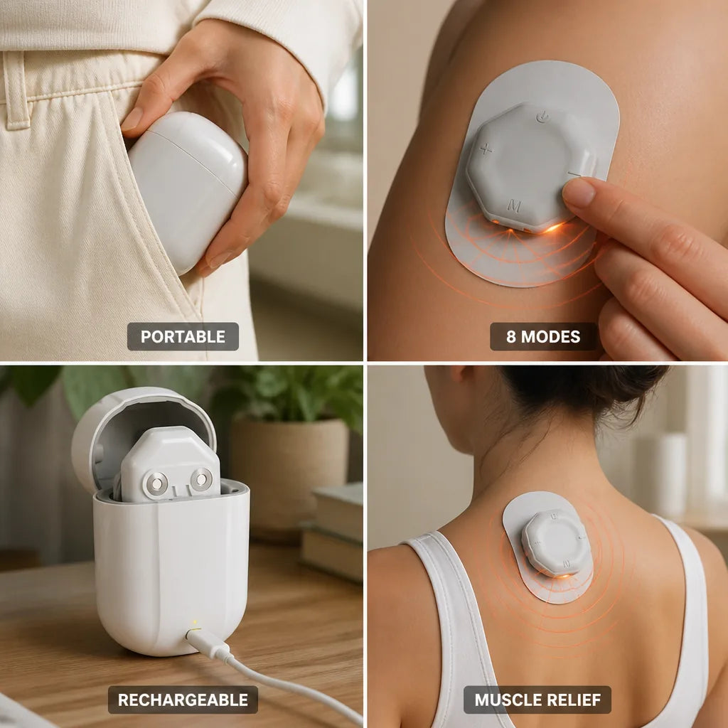 Pocket Massager 8 Modes Rechargeable 5-Hour Battery