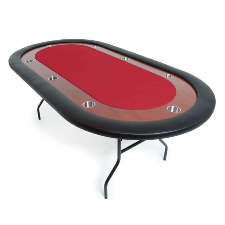 Poker Table 8-Player Folding Heavy-Duty Legs