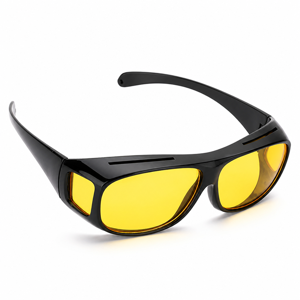 Polarized Anti-Glare Night Driving Glasses (Fits Over Glasses)