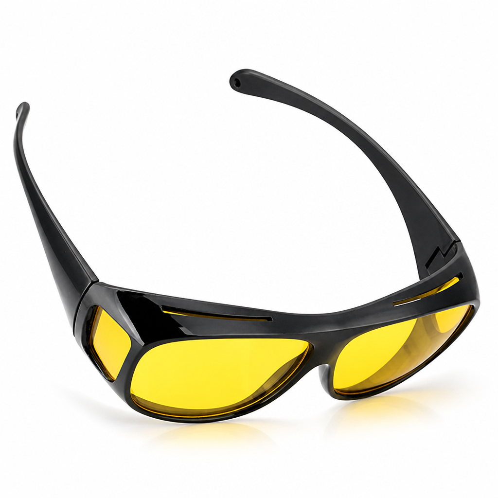 Polarized Anti-Glare Night Driving Glasses (Fits Over Glasses)