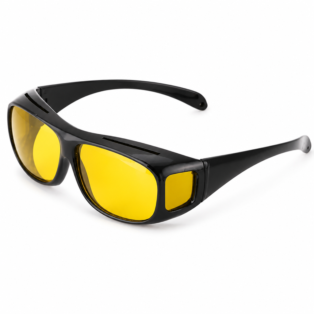 Polarized Anti-Glare Night Driving Glasses (Fits Over Glasses)