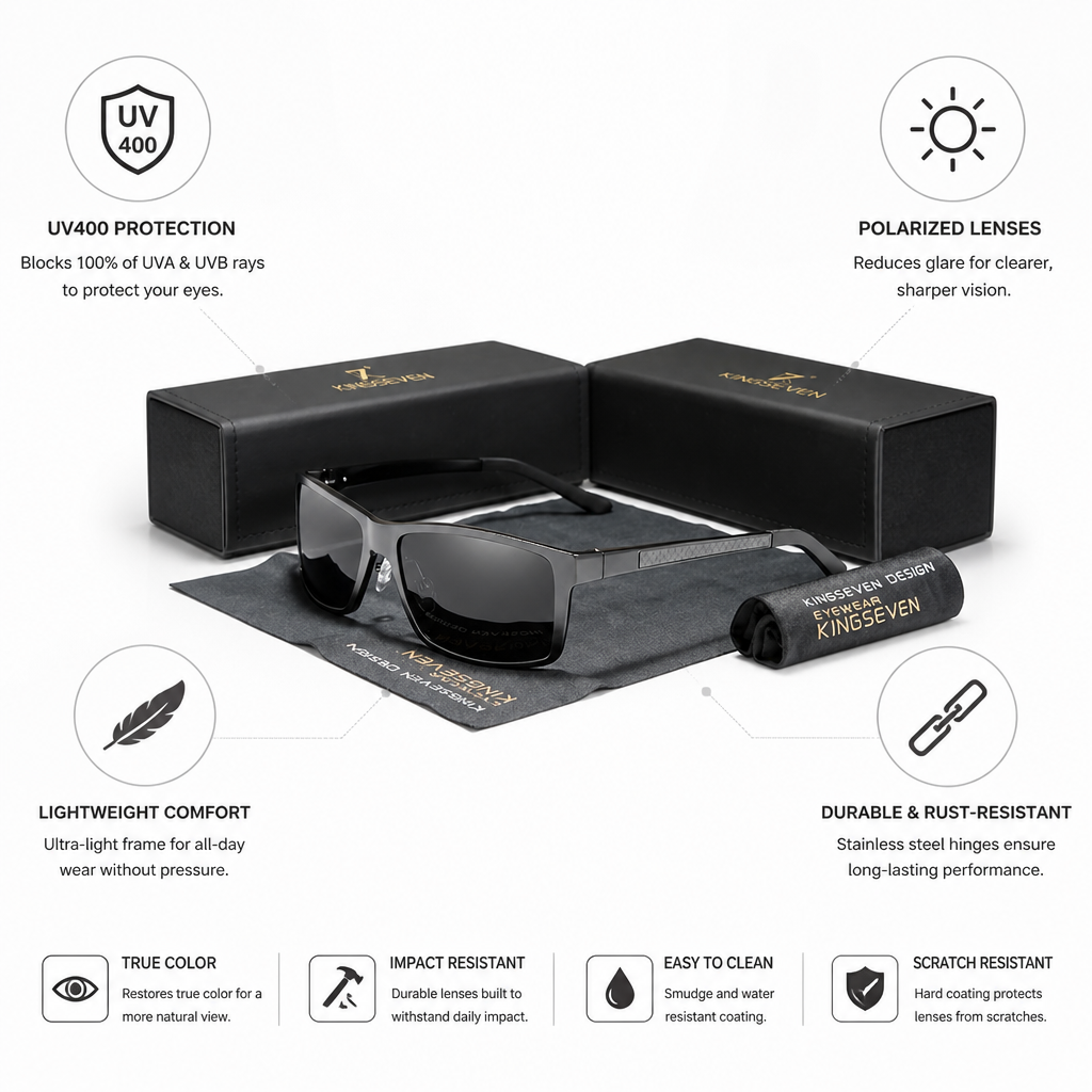 Polarized UV400 Lightweight Sunglasses (Unisex)