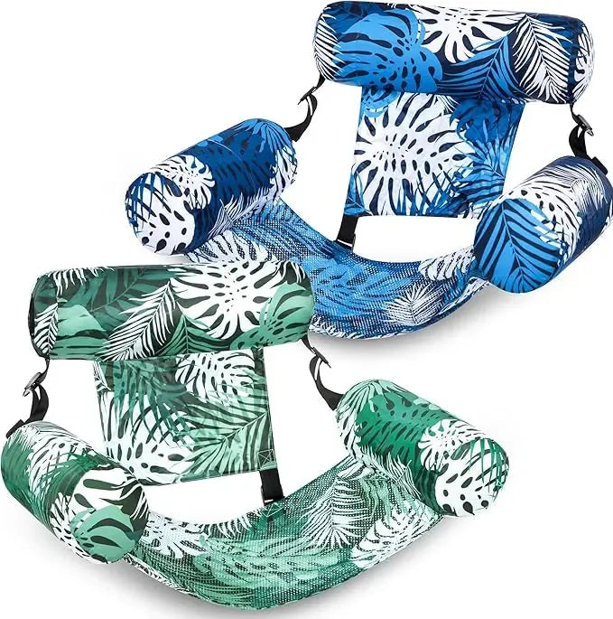 Pool Floating Lounge Chair Adjustable Backrest & Armrests