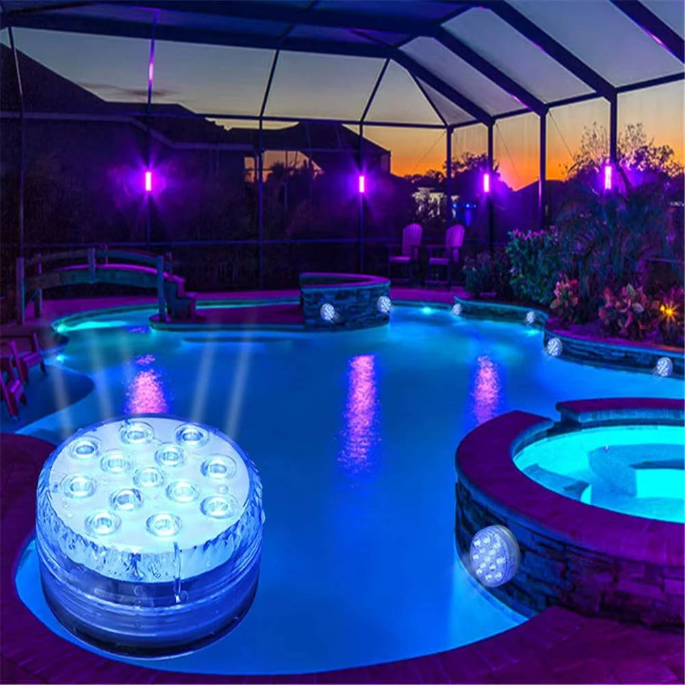 Pool LED Light 16 Colors RF Remote Waterproof