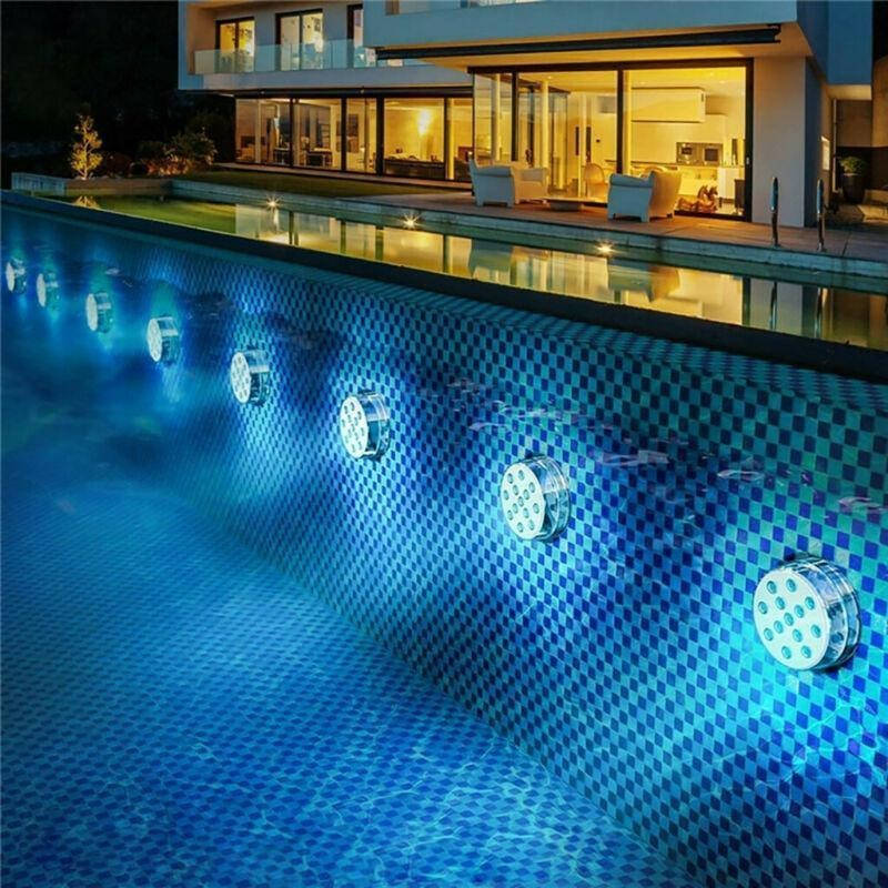 Pool LED Light 16 Colors RF Remote Waterproof