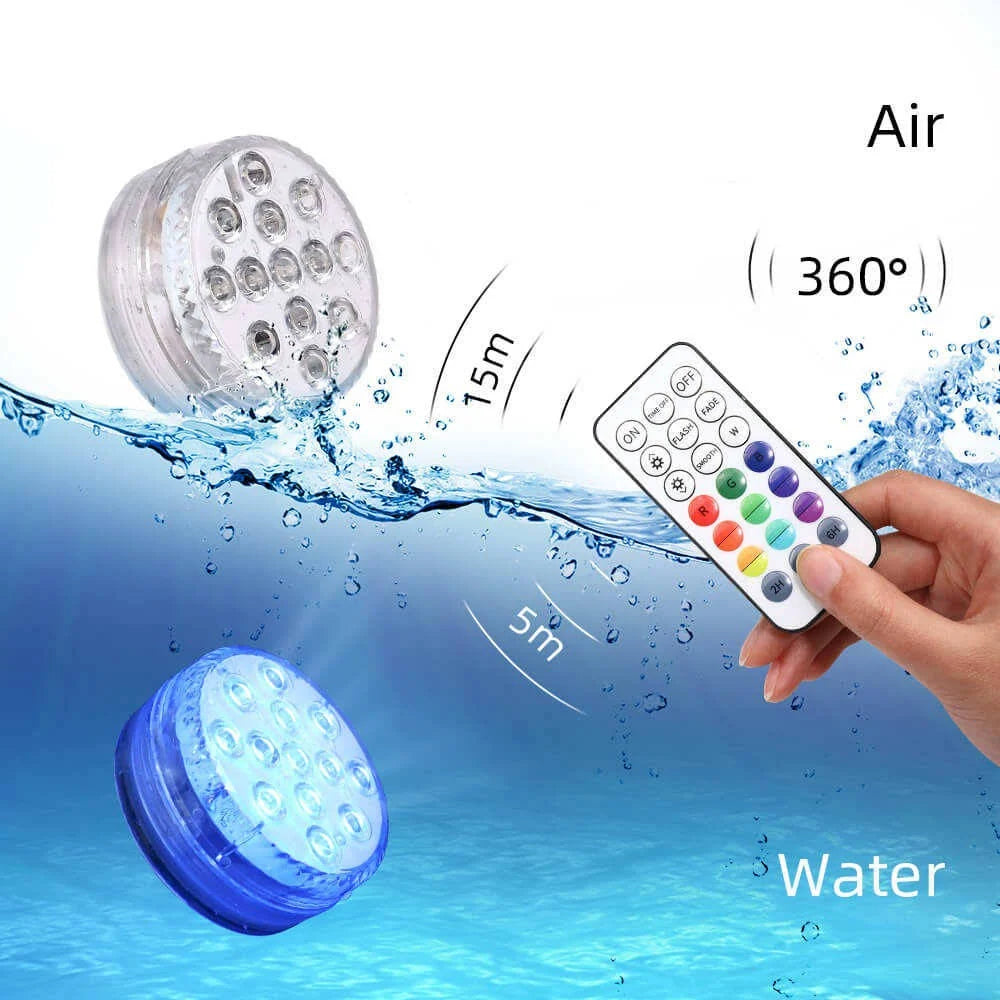 Pool LED Light 16 Colors RF Remote Waterproof