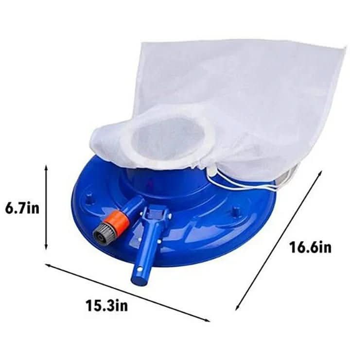 Pool Vacuum Hose-Powered Suction Reusable Mesh Bag