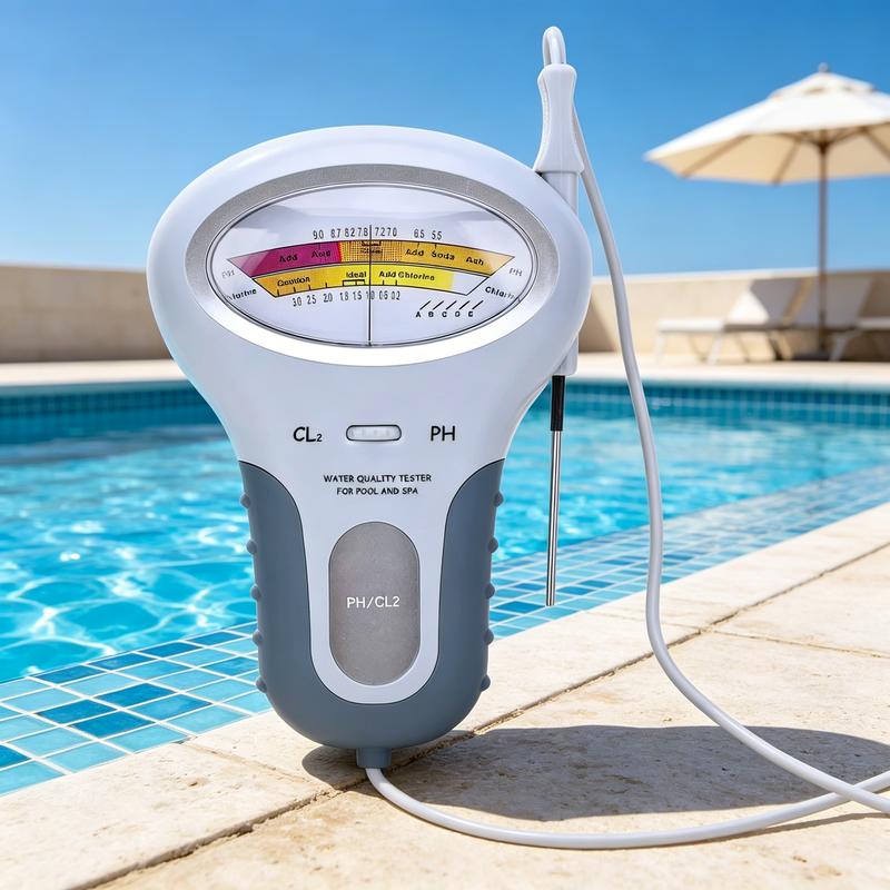 Pool Water Tester pH & Chlorine Analog Dial