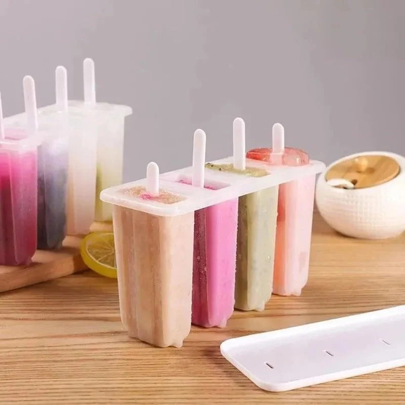 Popsicle Mold BPA-Free 4-Cavity With Lids